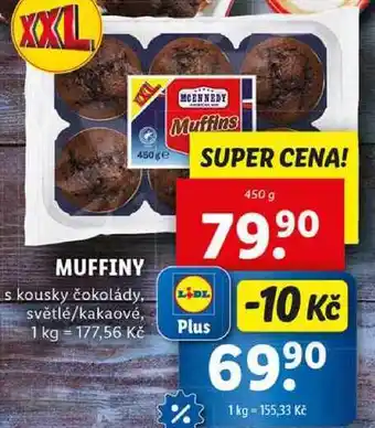 Lidl MUFFINY, 450 g nabídka