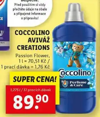 Lidl COCCOLINO AVIVÁŽ CREATIONS, 1,275 l/51 pracích dávek nabídka