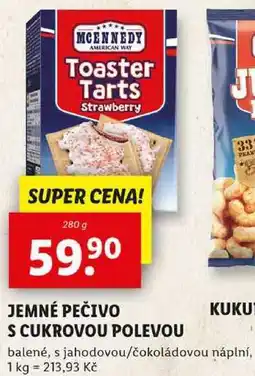 Lidl JEMNÉ PEČIVO S CUKROVOU POLEVOU, 280 g nabídka