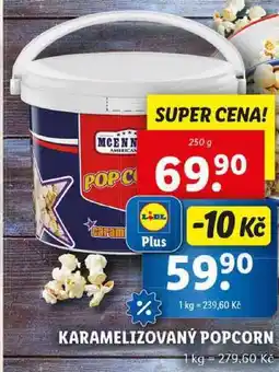 Lidl KARAMELIZOVANÝ POPCORN, 250 g nabídka