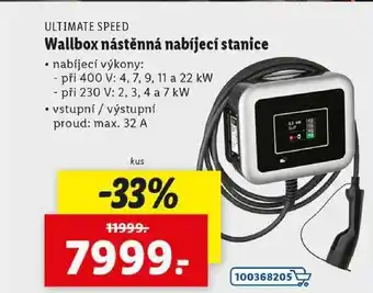 Lidl Wallbox nástěnná nabíjecí stanice nabídka