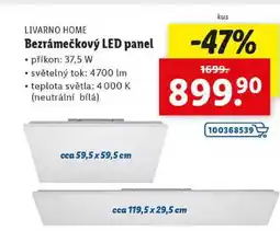 Lidl Bezrámečkový LED panel nabídka