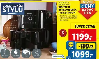 Lidl DIGITÁLNÍ HORKOVZDUŠNÁ FRITÉZA 1400 W nabídka