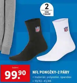 Lidl NFL PONOŽKY-2 PÁRY nabídka