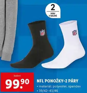 Lidl NFL PONOŽKY-2 PÁRY nabídka