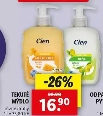 Lidl TEKUTÉ MÝDLO, 500 ml nabídka