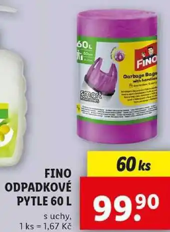 Lidl FINO ODPADKOVÉ PYTLE 60 L, 60 ks nabídka