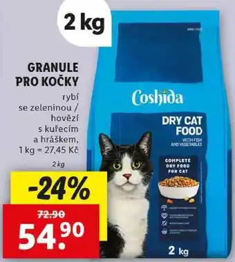 Lidl GRANULE PRO KOČKY, 2 kg nabídka