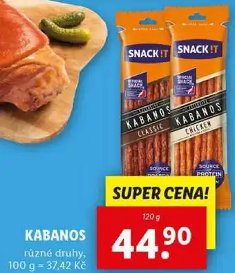 Lidl KABANOS, 120 g nabídka