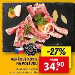 Lidl VEPŘOVÉ KOSTI NA POLÉVKU, cena za 1 kg nabídka