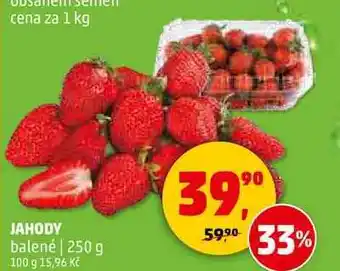 Penny Market Jahody balené, 250g nabídka