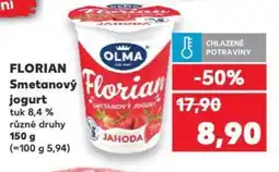 Kaufland FLORIAN Smetanový jogurt nabídka