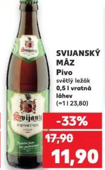 Kaufland SVIJANSKÝ MÁZ Pivo nabídka