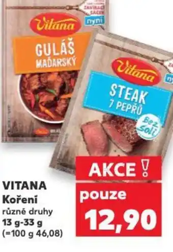 Kaufland VITANA Koření nabídka