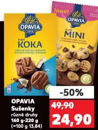 Kaufland OPAVIA Sušenky nabídka