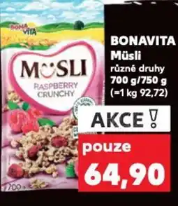 Kaufland BONAVITA Müsli nabídka