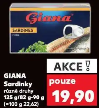 Kaufland GIANA Sardinky nabídka