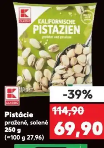 Kaufland Pistácie pražené, solené nabídka