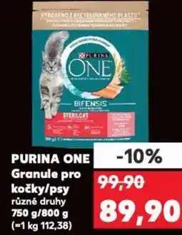 Kaufland PURINA ONE Granule pro kočky/psy nabídka