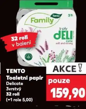 Kaufland TENTO Toaletní papír nabídka