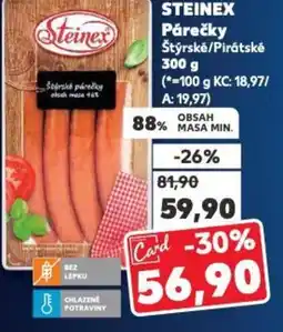 Kaufland STEINEX Párečky Štýrské/Pirátské nabídka