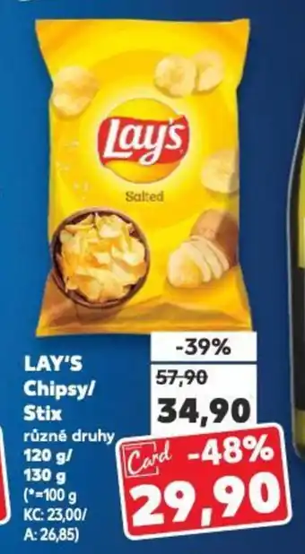 Kaufland LAY'S Chipsy/ Stix nabídka