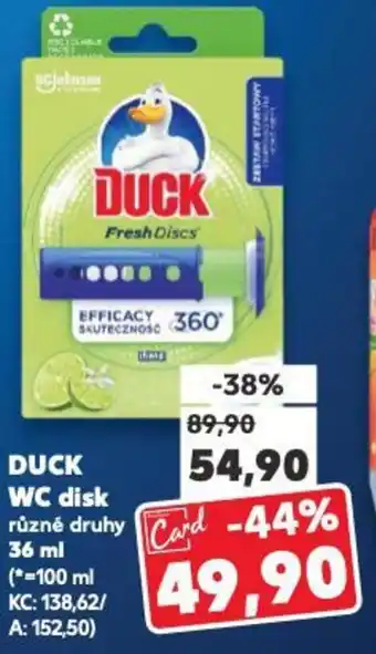 Kaufland DUCK WC disk nabídka