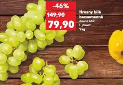 Kaufland Hrozny bílé bezsemenné nabídka