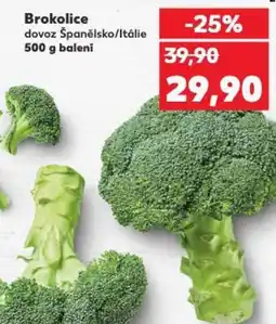 Kaufland Brokolice dovoz Španělsko/Itálie nabídka