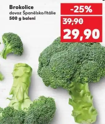 Kaufland Brokolice dovoz Španělsko/Itálie nabídka