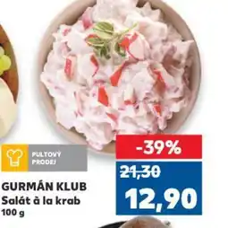 Kaufland GURMÁN KLUB Salát à la krab nabídka