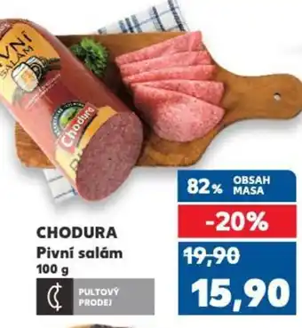 Kaufland CHODURA Pivní salám nabídka