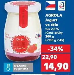 Kaufland AGROLA Jogurt ve skle nabídka