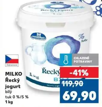 Kaufland MILKO Řecký jogurt nabídka