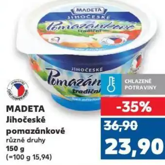 Kaufland MADETA Jihočeské pomazánkové nabídka