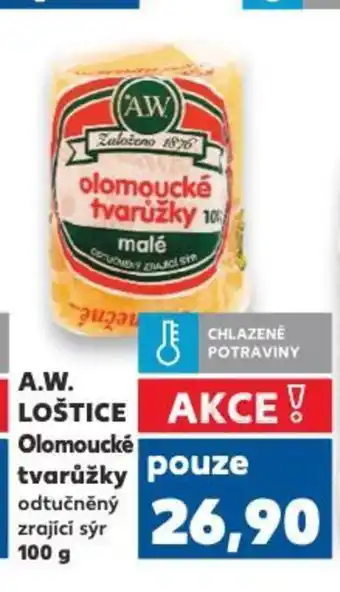 Kaufland A.W. LOŠTICE Olomoucké tvarůžky nabídka