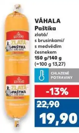 Kaufland VÁHALA Paštika nabídka