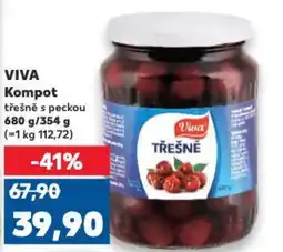 Kaufland VIVA Kompot třešně s peckou nabídka