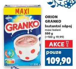 Kaufland ORION GRANKO Instantní nápoj nabídka