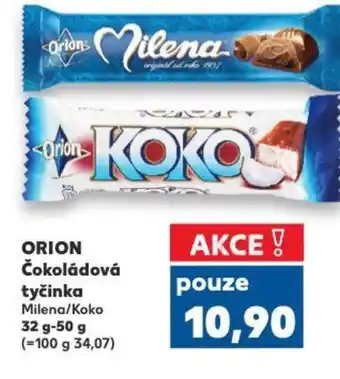 Kaufland ORION Čokoládová tyčinka Milena/Koko nabídka