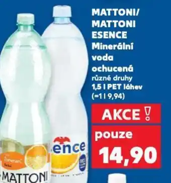 Kaufland MATTONI/ MATTONI ESENCE Minerální voda ochucená nabídka