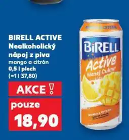 Kaufland BIRELL ACTIVE Nealkoholický nápoj z piva mango a citrón nabídka