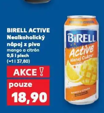 Kaufland BIRELL ACTIVE Nealkoholický nápoj z piva mango a citrón nabídka