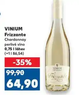 Kaufland VINIUM Frizzante Chardonnay perlivé víno nabídka