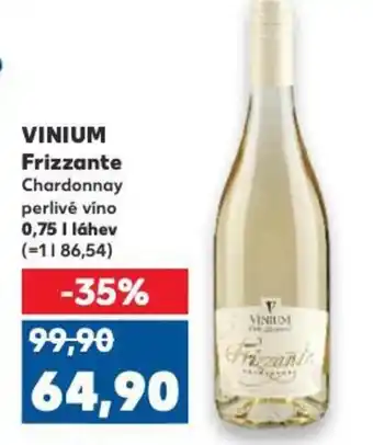 Kaufland VINIUM Frizzante Chardonnay perlivé víno nabídka