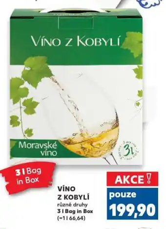 Kaufland VÍNO Z KOBYLÍ nabídka