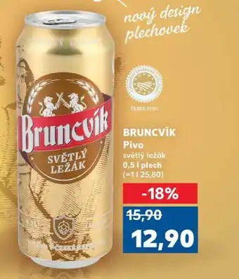 Kaufland BRUNCVÍK Pivo nabídka