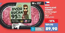 Kaufland KOSTELECKÉ UZENINY Hovězí burger Dvouručák nabídka