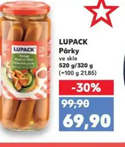 Kaufland LUPACK Párky ve skle nabídka