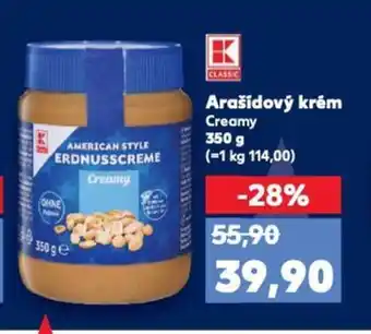 Kaufland Arašidový krém Creamy nabídka